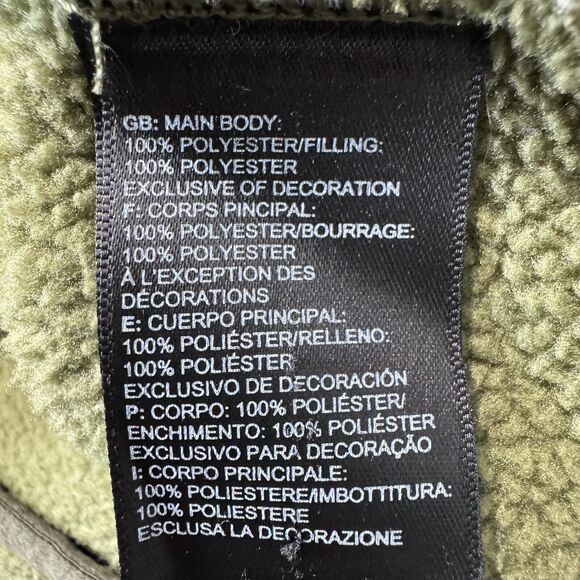 The North Face Men's L Carbondale 1/4 Snap Pullover Fleece Jacket - Olive - Picture 4 of 16